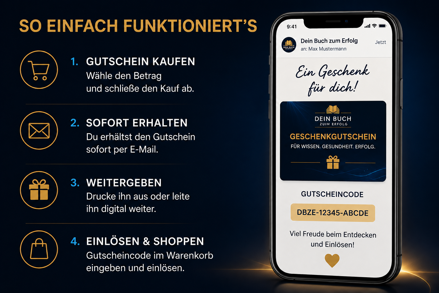 Dein Buch zum Erfolg Gutschein
